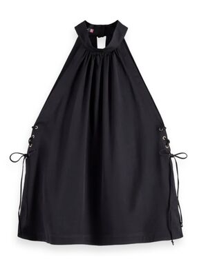 Halter Neck Top With Criss Cross Detail
